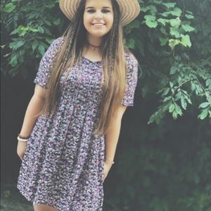 Boho Ditsy Floral Dress